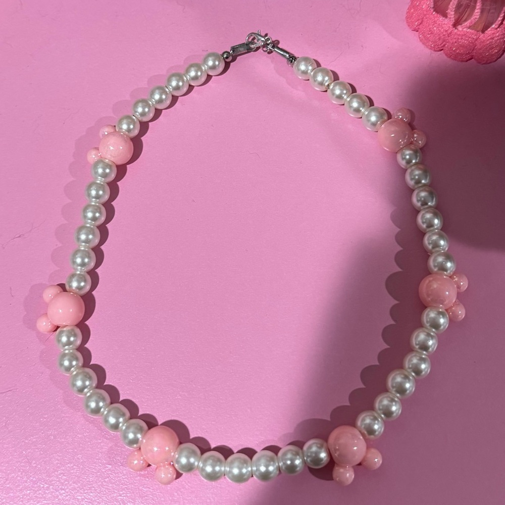 Mickey Mouse Pearl Necklace